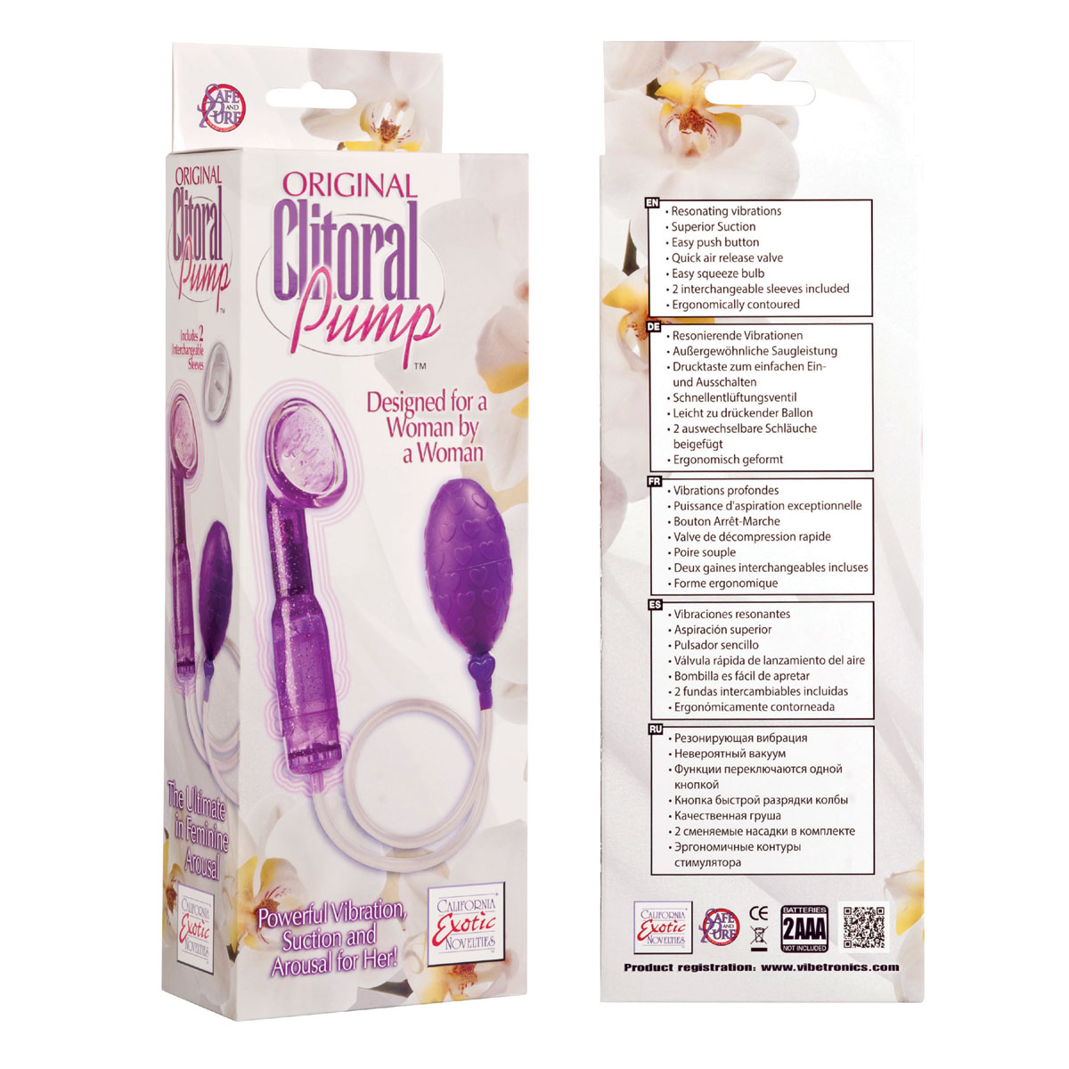 Помпа для клитора с насадками - фото 128776