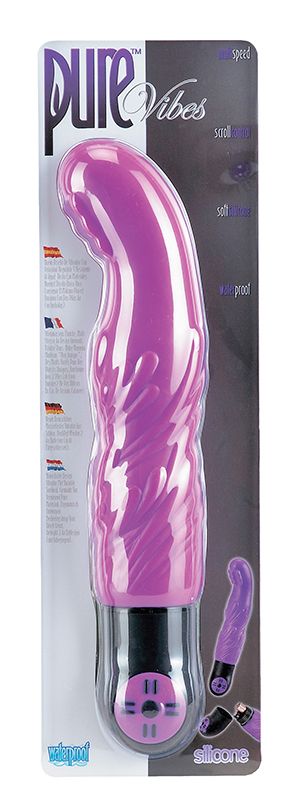 Фиолетовый вибратор PURE G-SPOT VIBE - 18,5 см. - фото 128841