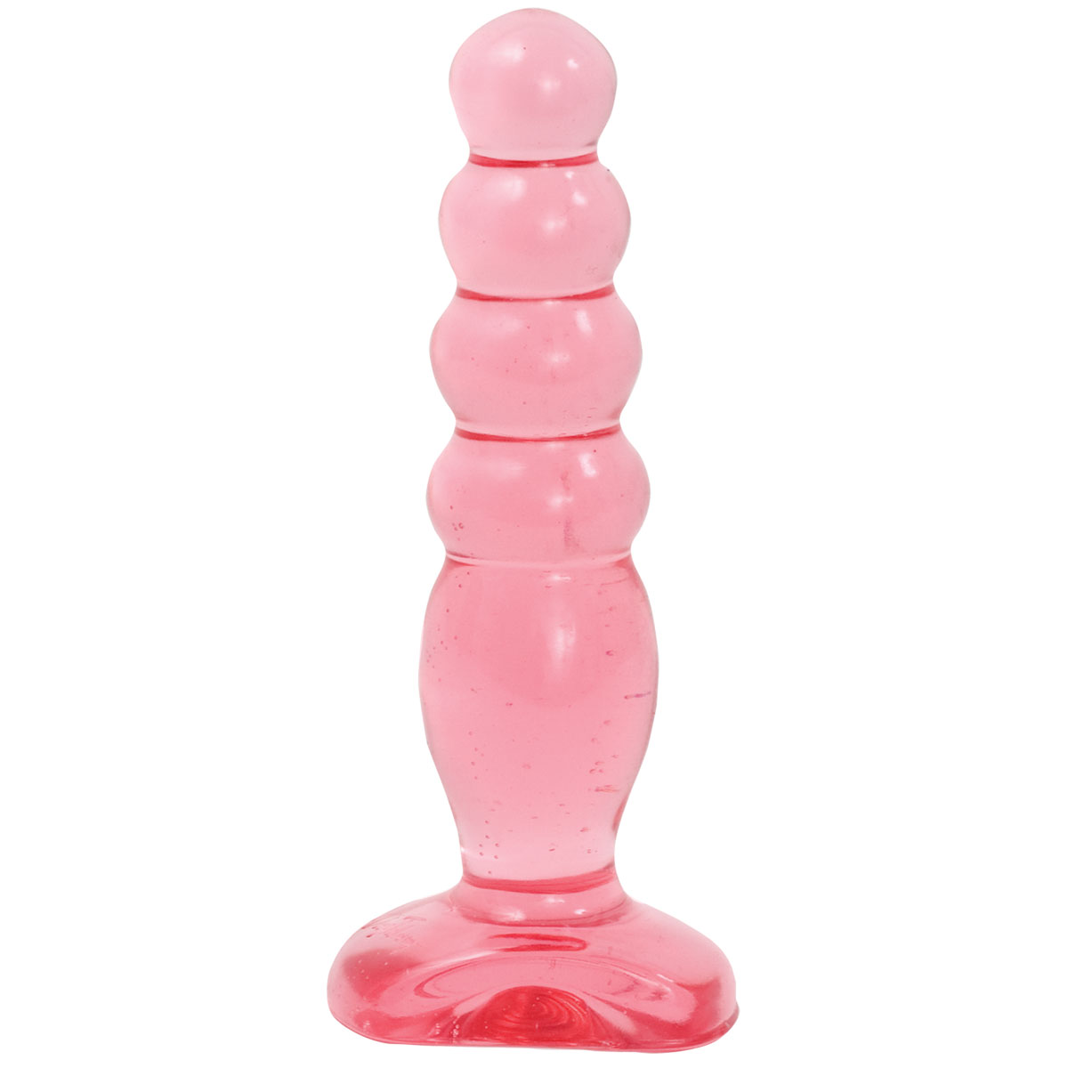 Розовая анальная пробка Crystal Jellies 5  Anal Delight - 14 см. - фото 411243