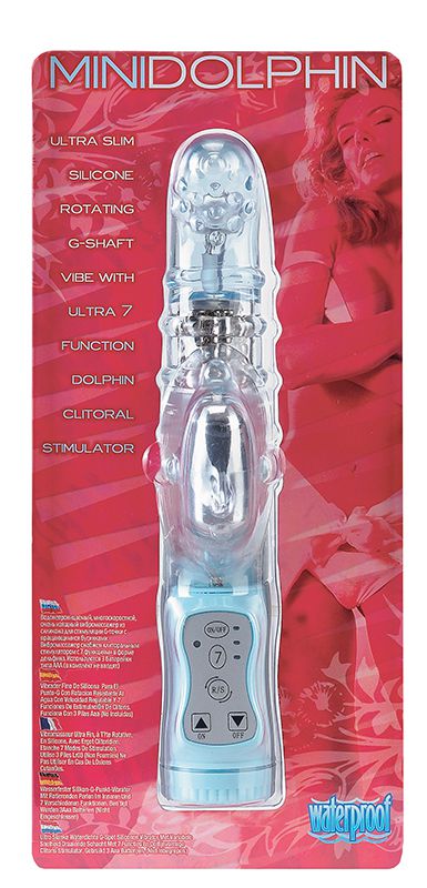 Ротатор со стимуляцией G-точки MiniDolphin - 21 см. - фото 128863
