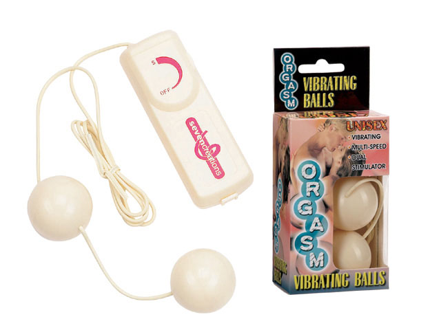 Пластиковые вагинальные шарики с вибратором ORGASM VIBRATING BALL - фото 290719