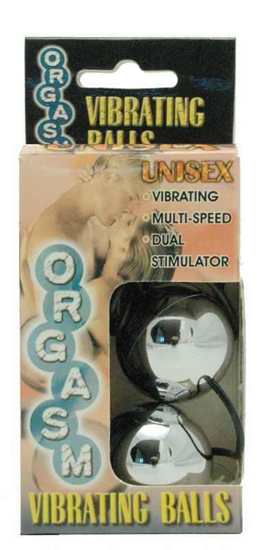 Серебристые вагинальные шарики с вибрацией ORGASM VIBRATING BALL - фото 128462 Серебристые вагинальные шарики с вибрацией ORGASM VIBRATING BALL - фото 128462