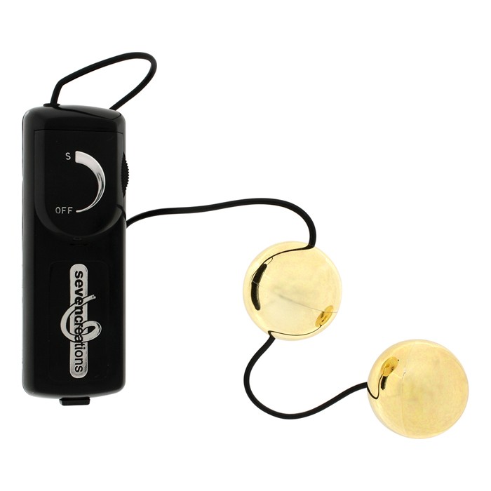 Вагинальные шарики с вибратором золотого цвета ORGASM VIBRATING BALL - фото 128464 Вагинальные шарики с вибратором золотого цвета ORGASM VIBRATING BALL - фото 128464