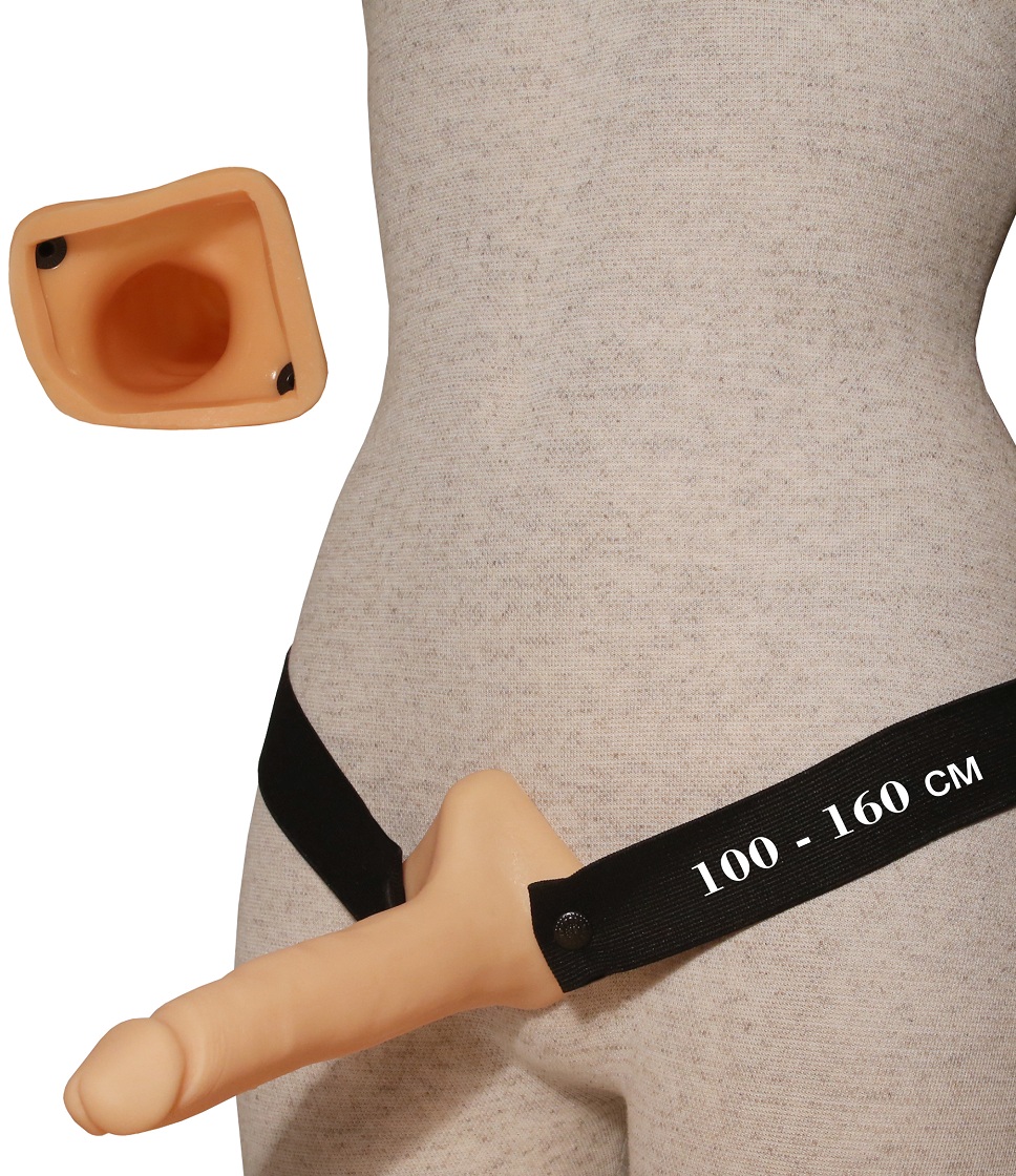 Фаллопротез №6 на резинке размера XXL - 17,5 см. - фото 128964