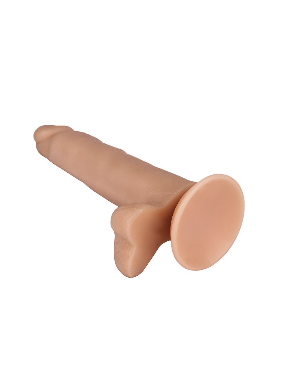 Реалистичный фаллоимитатор №6 с мошонкой - 16,5 см. - фото 128987 Реалистичный фаллоимитатор №6 с мошонкой - 16,5 см. - фото 128987