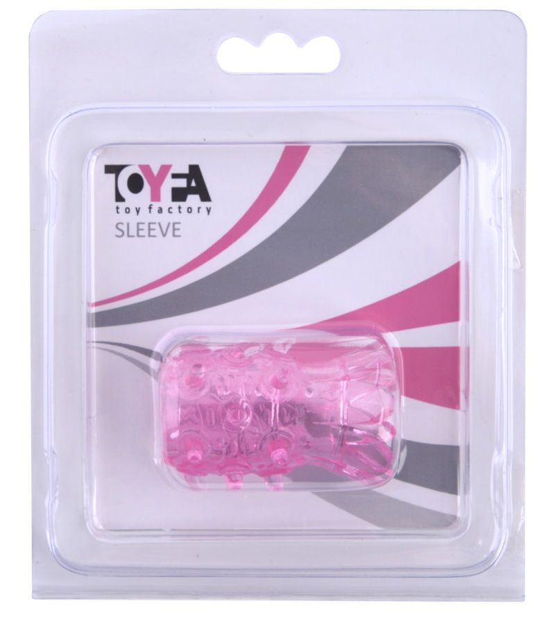 Розовая рельефная насадка на пенис - фото 129085 Розовая рельефная насадка на пенис - фото 129085