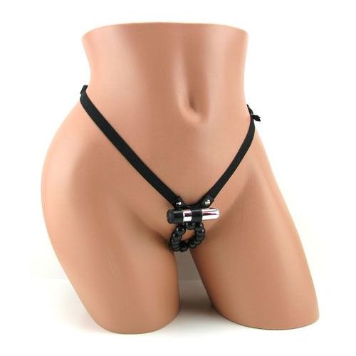 Трусики с шариками и минивибратором для клитора Vibrating Lover s Thong With Stroker Beads - фото 129190 Трусики с шариками и минивибратором для клитора Vibrating Lover s Thong With Stroker Beads - фото 129190
