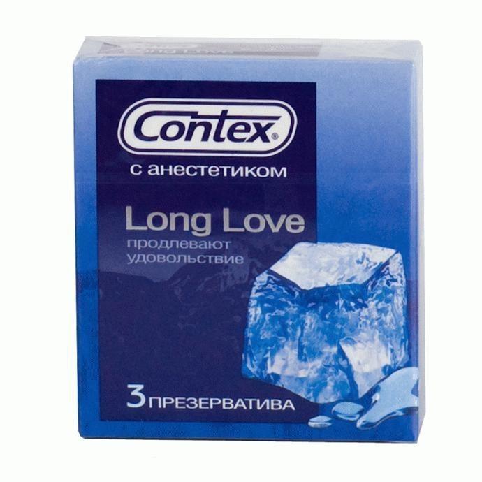 Презервативы с продлевающей смазкой Contex Long Love - 3 шт. - фото 139469
