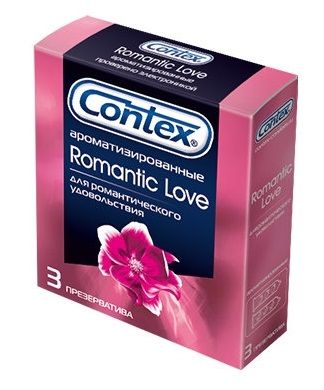 Презервативы с ароматом CONTEX Romantic - 3 шт. - фото 139470