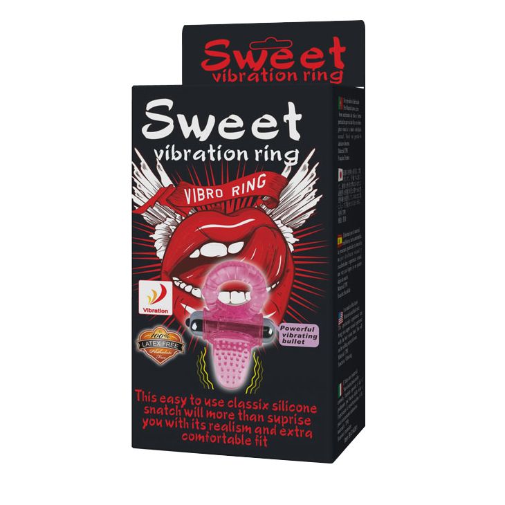 Эрекционное кольцо с вибростимулятором клитора в форме язычка - фото 129557 Эрекционное кольцо с вибростимулятором клитора в форме язычка - фото 129557