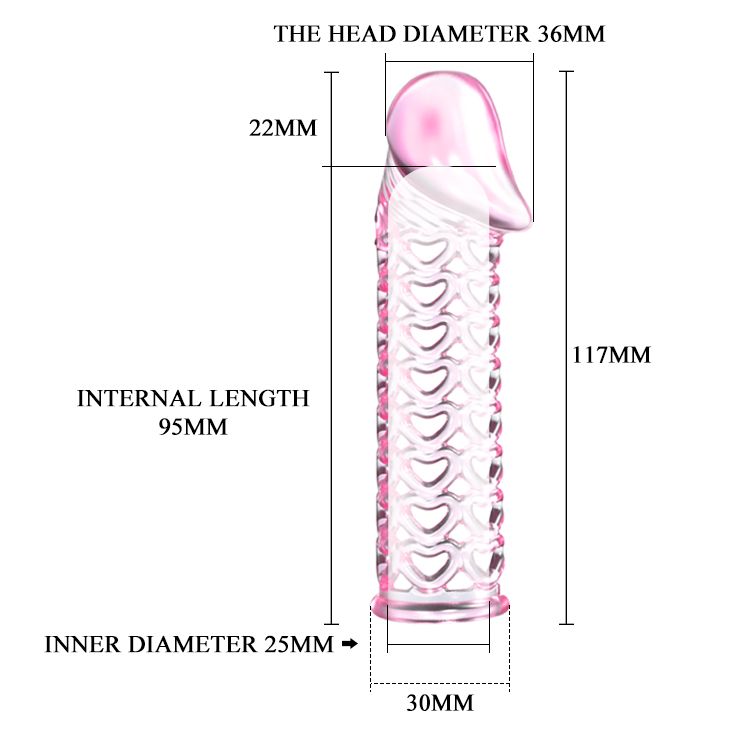 Насадка на фаллос с закрытой головкой - фото 129576