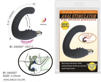 Чёрный вибростимулятор простаты - фото 129610 Чёрный вибростимулятор простаты - фото 129610