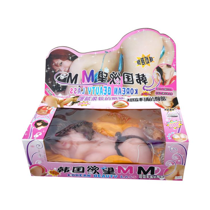 Мастурбатор c вибрацией в форме женского тела с анусом и вагиной - фото 129696