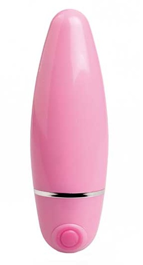Розовый компактный вибратор и гладкой поверхностью - 10 см. - фото 130028