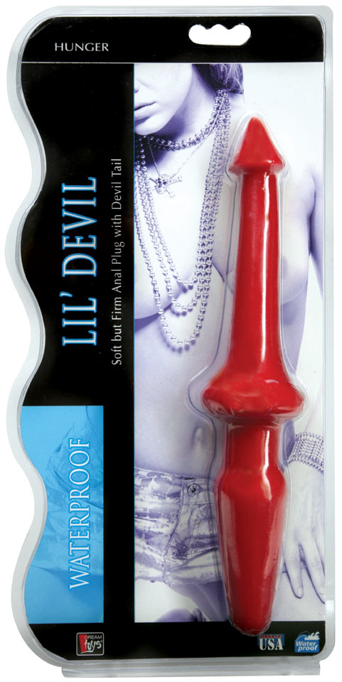 Красный двусторонний фаллос Lil Devil - 24 см. - фото 130039 Красный двусторонний фаллос Lil Devil - 24 см. - фото 130039