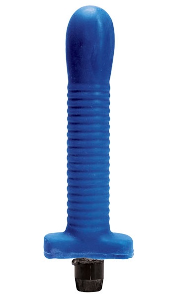 Синий многоскоростной силиконовый вибратор - 18 см. Dream Toys 20138 - фото 696724