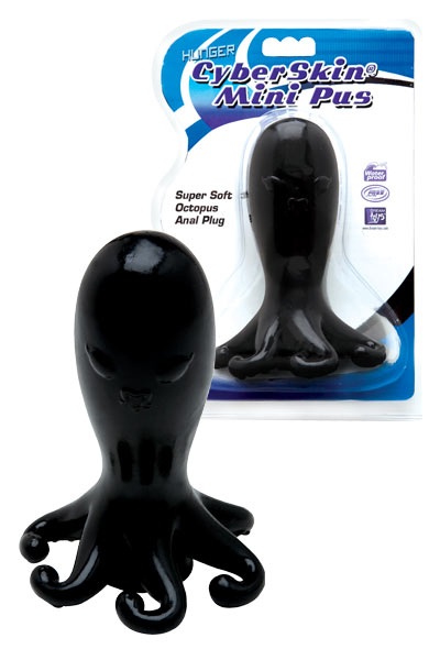 Черная  анальная втулка в виде осьминога - 15 см. Dream Toys 20332 - фото 696731