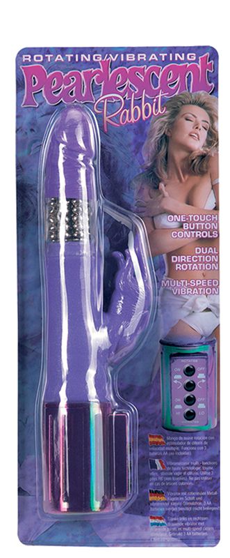 Вибромассажер-ротатор с клиторальным стимулятором PEARLESCENT RABBIT ROTATING/VIBRATING - 20,3 см. - фото 130109 Вибромассажер-ротатор с клиторальным стимулятором PEARLESCENT RABBIT ROTATING/VIBRATING - 20,3 см. - фото 130109