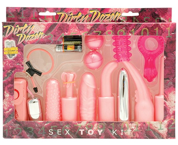 Универсальный набор для анально-вагинальной стимуляции Dirty Dozen - фото 229512