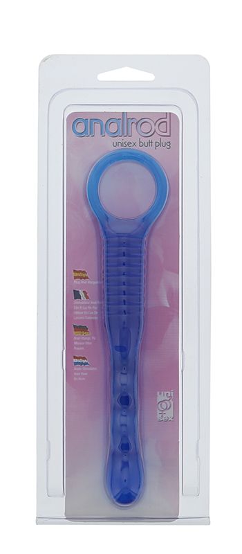 Голубой анальный стимулятор TAPERED ANAL ROD BLUE - 14,5 см. - фото 130147