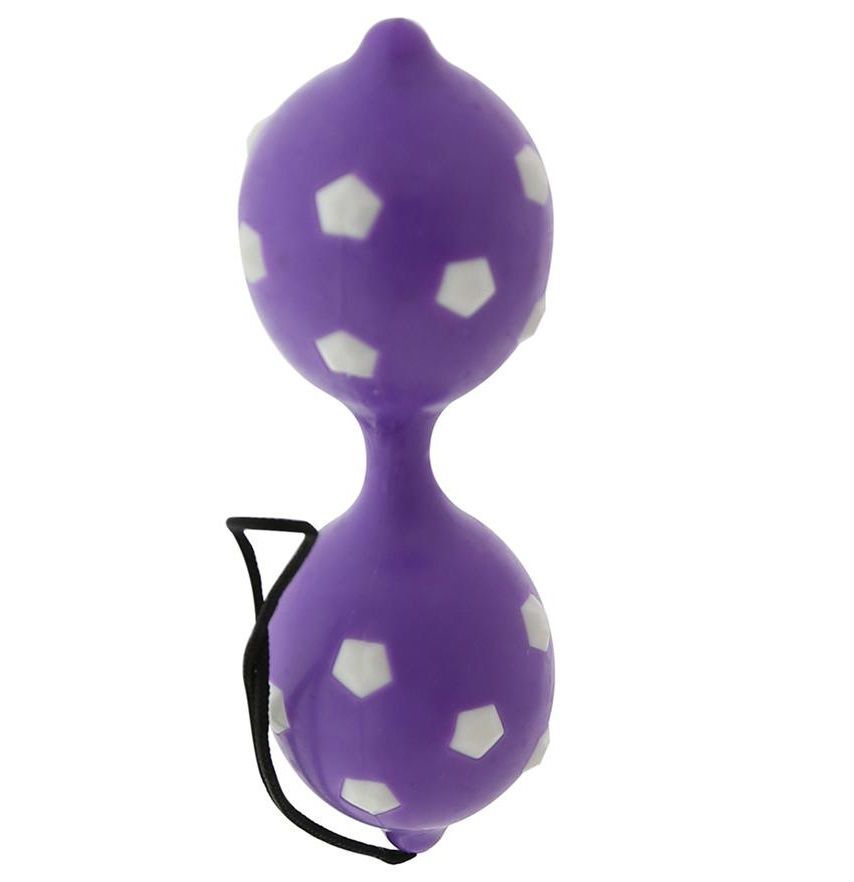 Фиолетовые вагинальные шарики DUO BALLS - фото 130149 Фиолетовые вагинальные шарики DUO BALLS - фото 130149
