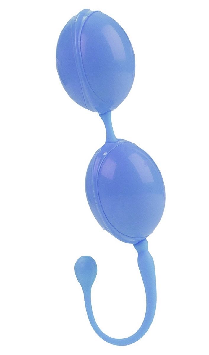 Голубые вагинальные шарики LAmour Premium Weighted Pleasure System - фото 140053