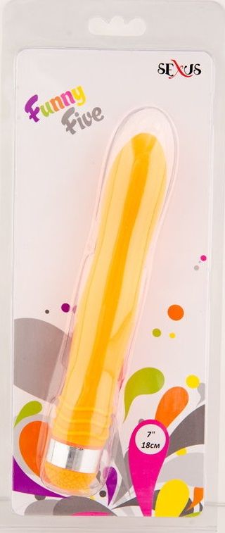 Оранжевый водонепроницаемый вибратор - 18 см. - фото 130345 Оранжевый водонепроницаемый вибратор - 18 см. - фото 130345