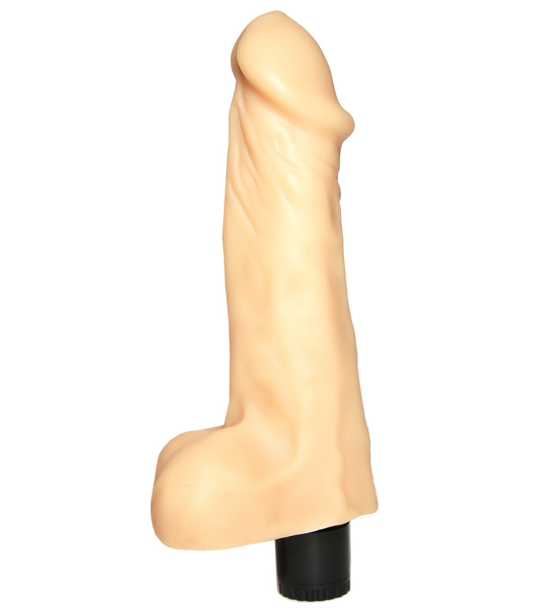 Вибратор-реалистик №26 с мошонкой - 21 см. - фото 130475 Вибратор-реалистик №26 с мошонкой - 21 см. - фото 130475