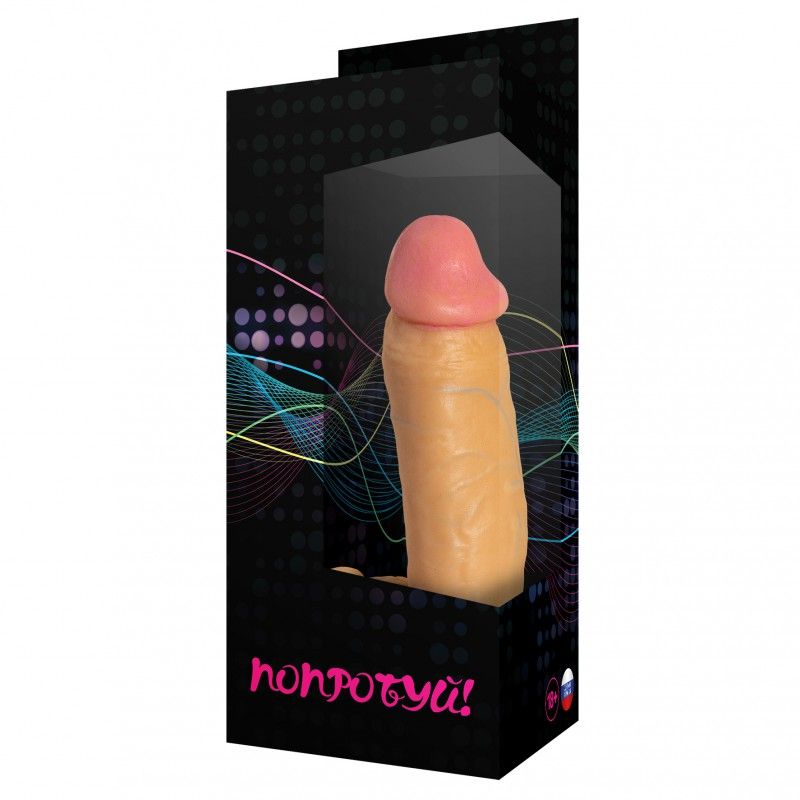 Фаллоимитатор-реалистик №2 с присоской - 16 см. - фото 130487