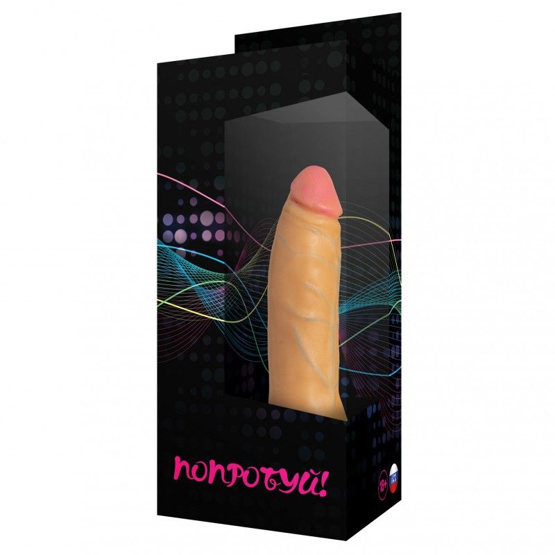 Фаллоимитатор-реалистик №3 с присоской - 17 см. - фото 130491