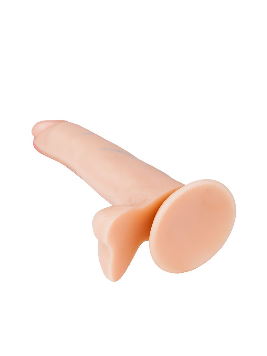 Реалистичный фаллоимитатор №6 с мошонкой и подкрашенной головкой - 16,5 см. - фото 130503 Реалистичный фаллоимитатор №6 с мошонкой и подкрашенной головкой - 16,5 см. - фото 130503