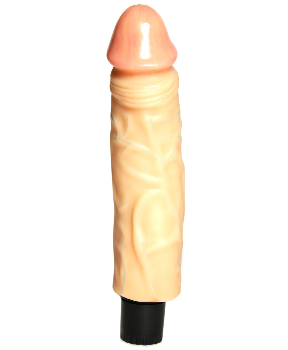 Вибромассажер-реалистик №18 в коробке - 18,5 см. - фото 130562