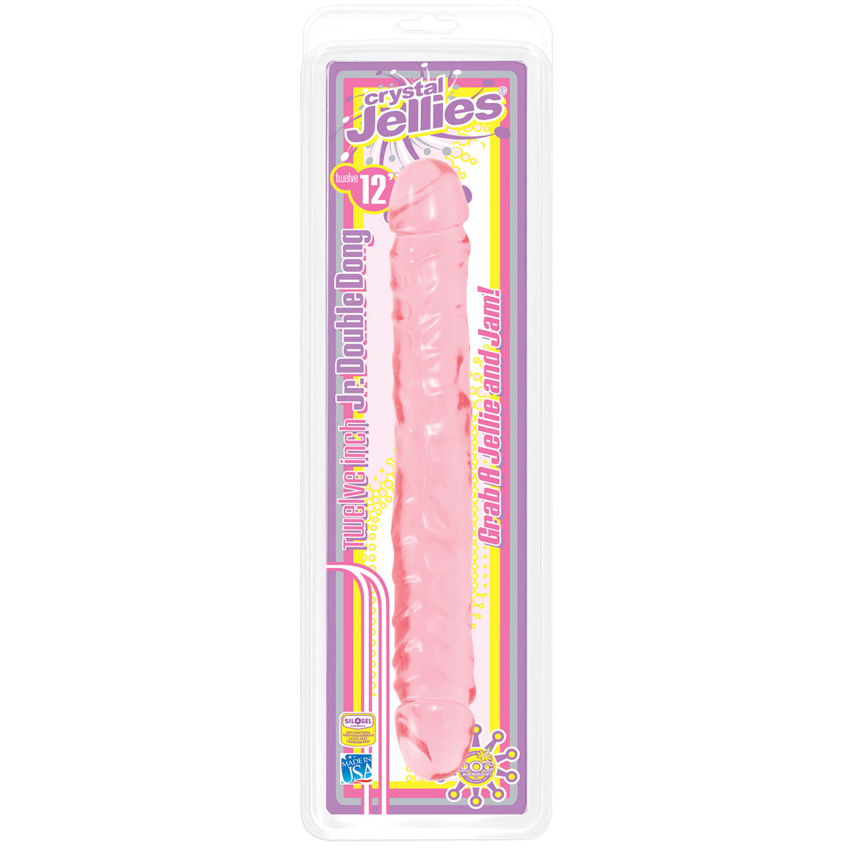 Двухсторонний гелевый фаллоимитатор Crystal Jellies 12 Jr. Double Dong - 30,5 см. - фото 128582 Двухсторонний гелевый фаллоимитатор Crystal Jellies 12 Jr. Double Dong - 30,5 см. - фото 128582
