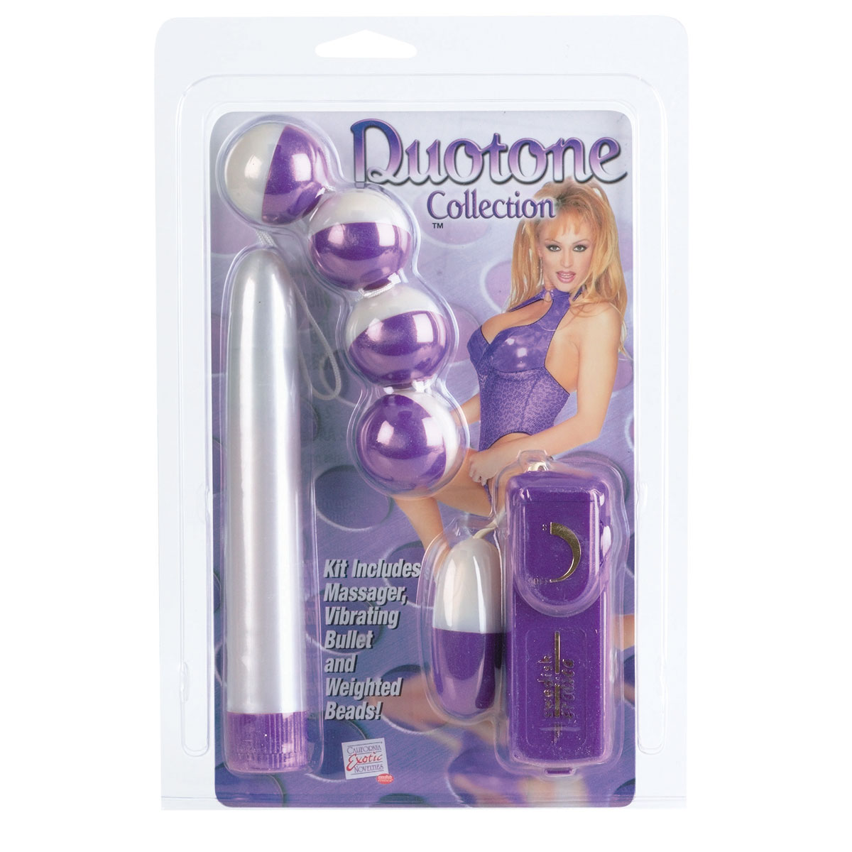 Набор Duotone Collection: вагинальные шарики, вибрирующие яйцо и вибратор - фото 234428