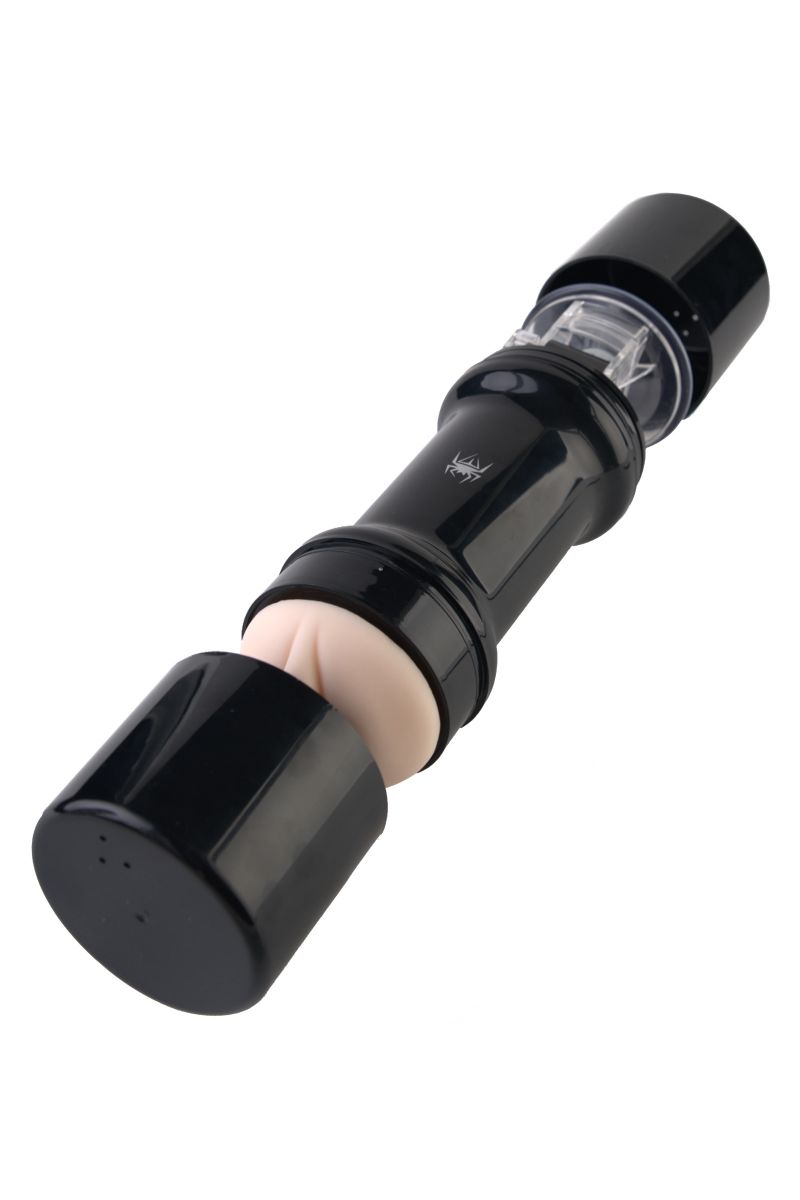 Мастурбатор-вагина Spider hands free в чёрной колбе - фото 130888