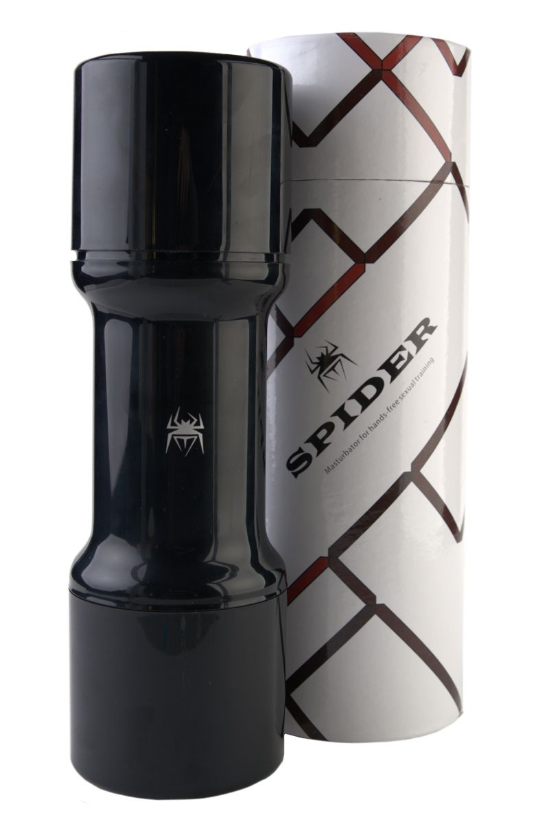 Мастурбатор-вагина Spider hands free в чёрной колбе - фото 130890