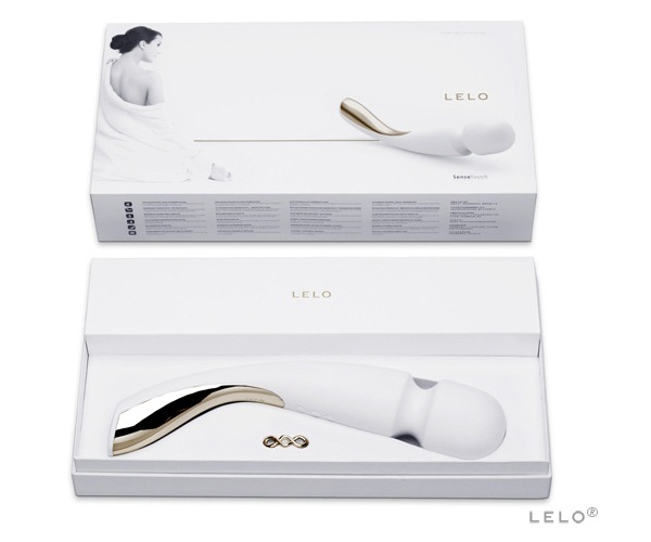 Большой профессиональный массажер Smart Wand Large белого цвета - фото 130901