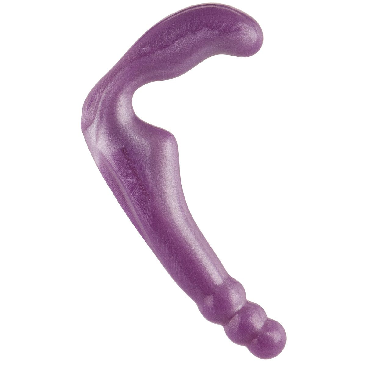 Безремневой фиолетовый страпон из силикона The Gal Pal - 17 см.