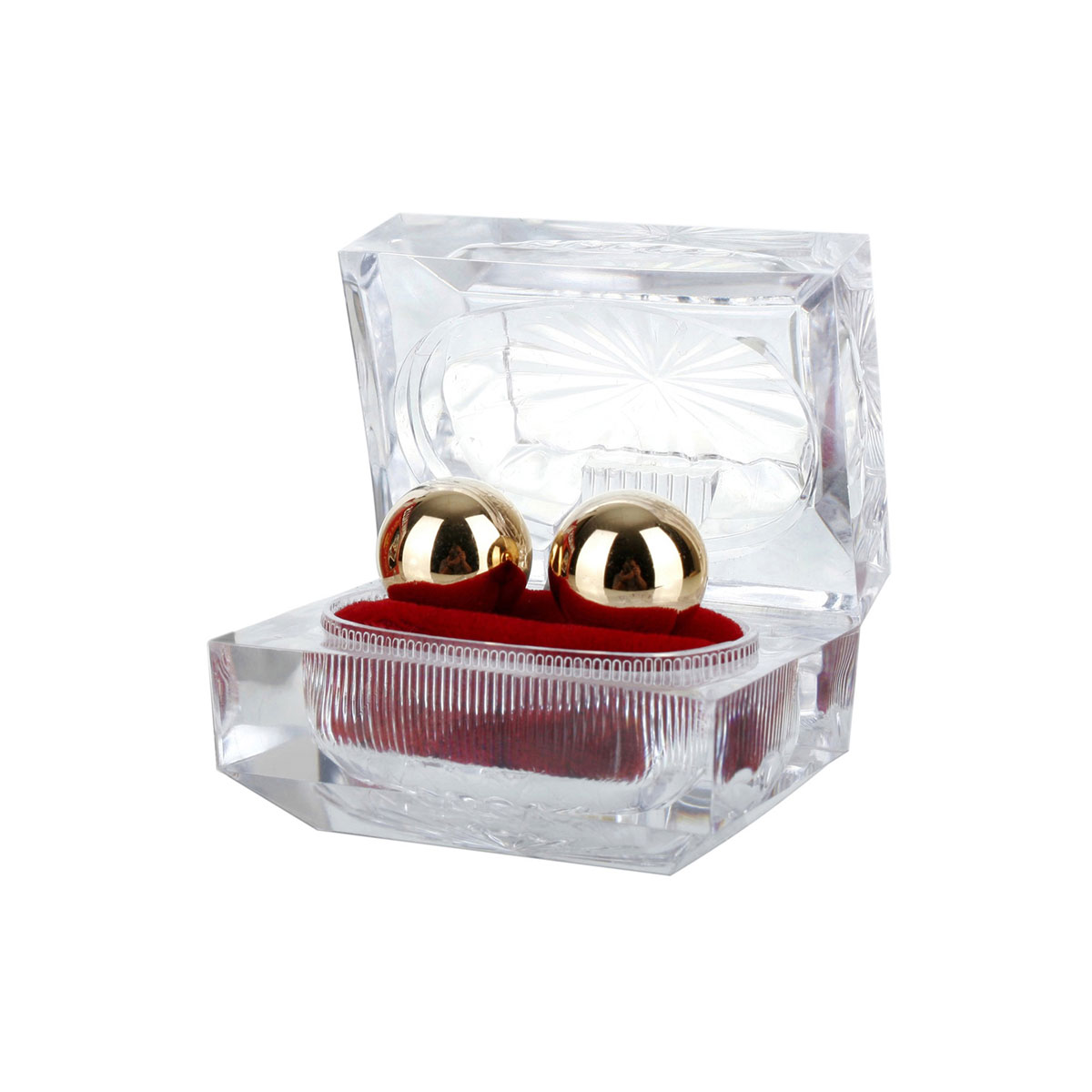 Золотистые вагинальные шарики Ben Wa Balls - фото 128682