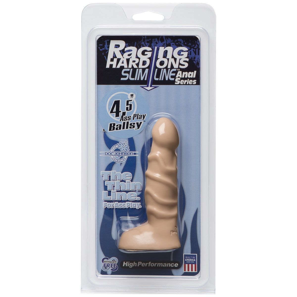 Анальный фаллоимитатор Raging Hard-Ons Slimline 4.5 Ballsy - 11,5 см. - фото 128692