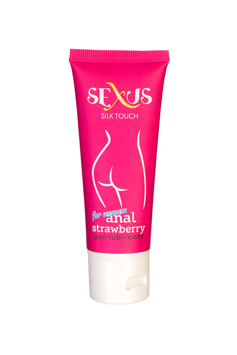 Анальный гель для женщин с ароматом клубники Silk Touch Strawberry Anal - 50 мл. - фото 131269
