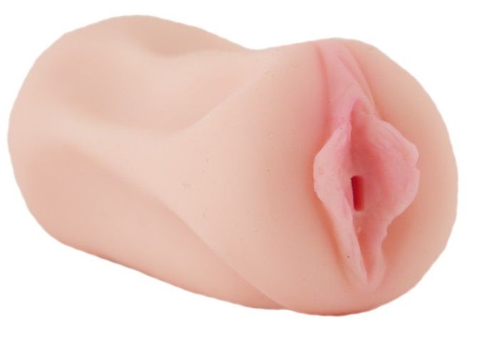Мастурбатор-вагина с нежно-розовыми малыми губами - фото 131325