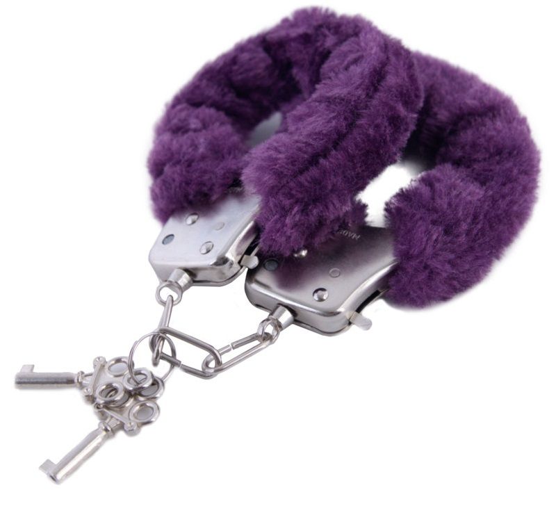 Фиолетовые наручники Toyfa Basic 951035 - фото 697532
