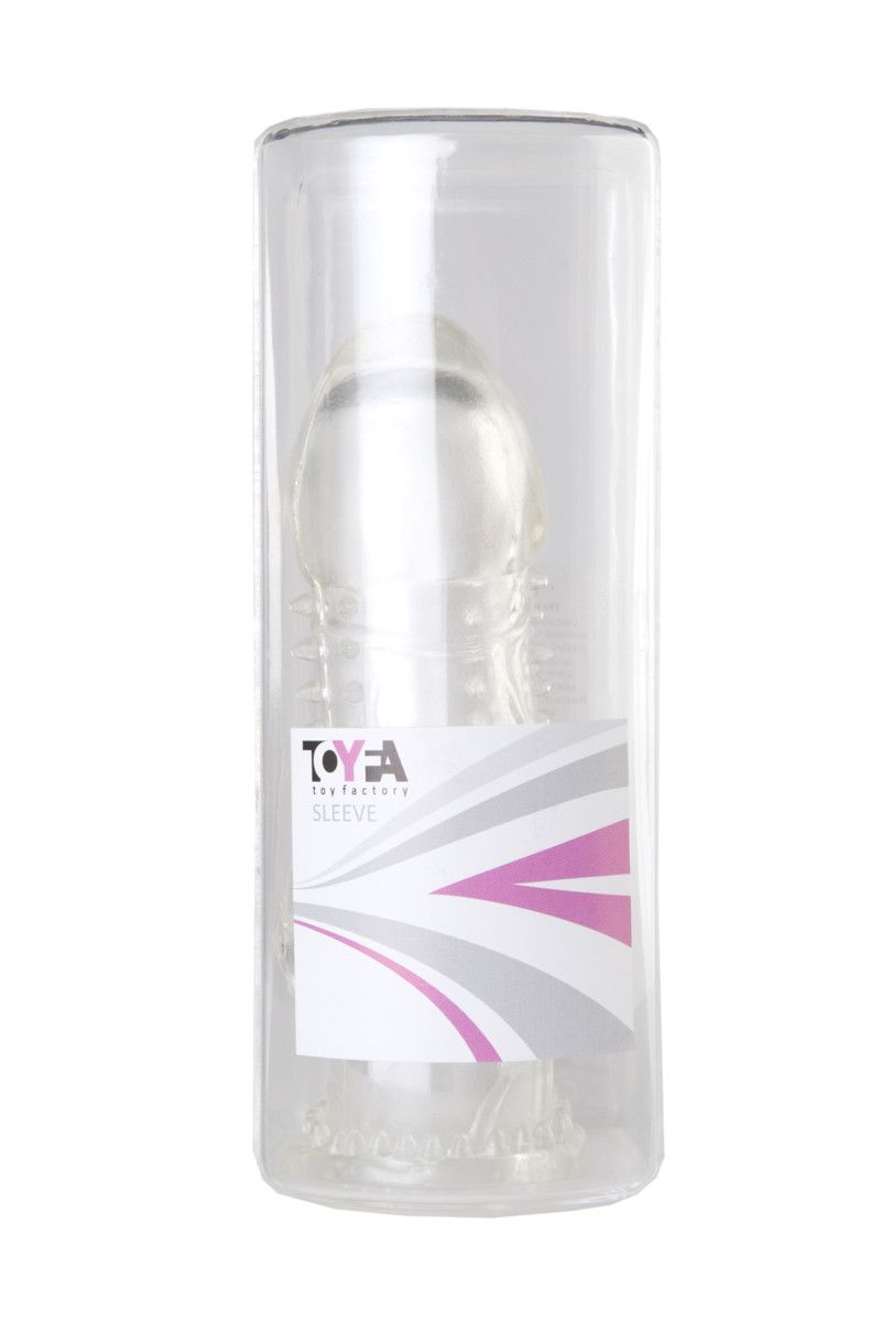 Прозрачная гелевая насадка с рельефом - 13 см. - фото 131357