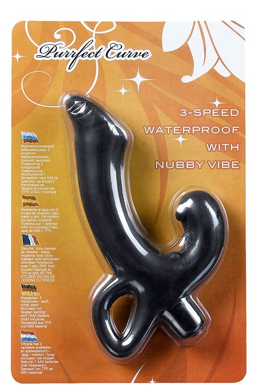 Черный вибромассажер-стимулятор простаты - фото 131419 Черный вибромассажер-стимулятор простаты - фото 131419