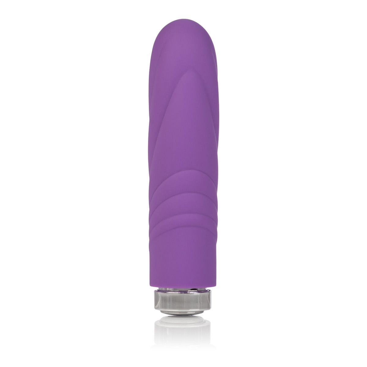 Сиреневый вибромассажер с волнистой поверхностью Charms Velvet Lavender - 9,5 см. - фото 207715