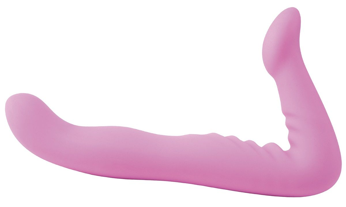 Розовый безременной фаллоимитатор-страпон 8  Strapless Strap-On - 20,3 см. - фото 294053