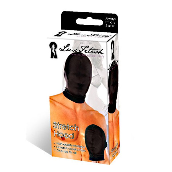 Черная глухая маска на голову - фото 131838