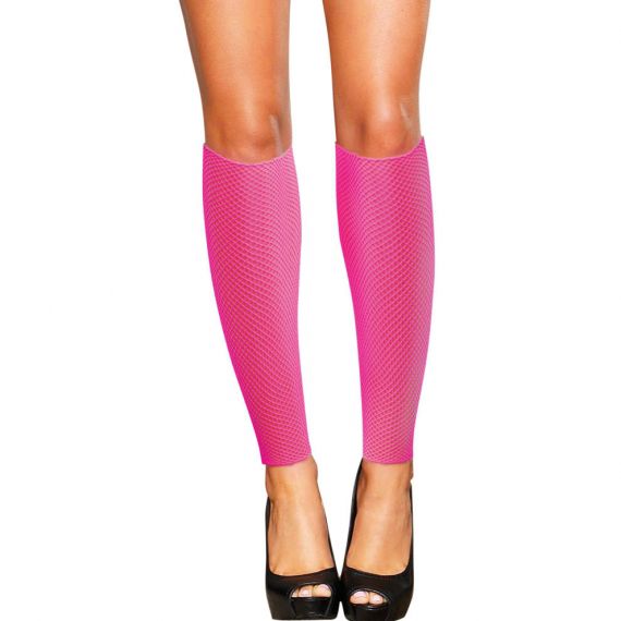 Сетчатые розовые гетры со шнуровкой - фото 132157