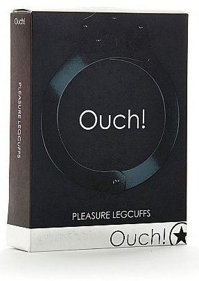 Черные оковы на ноги Pleasure legcuffs - фото 132454